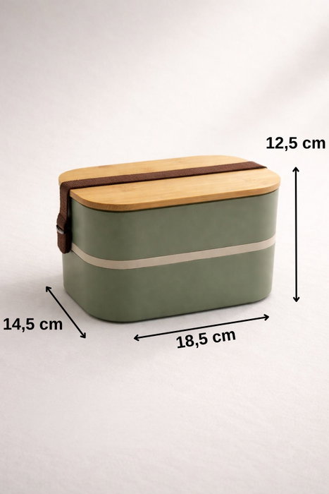Hermia Caja de almuerzo de acero inoxidable Verde 1000 ml